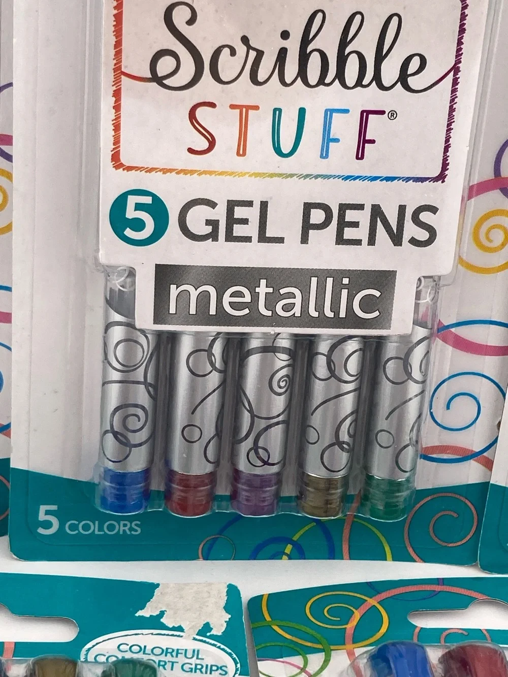 Metallic Gel Pens 5 Packs ~ 5 Pens per Pack